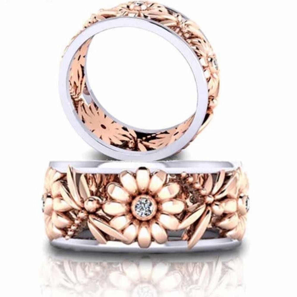 Ring - Daisies and Dragonflies Gold and Silver - Picture 4 of 4